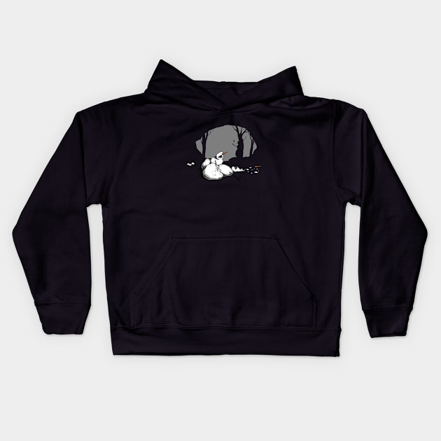 Snow War Kids Hoodie by ambroise